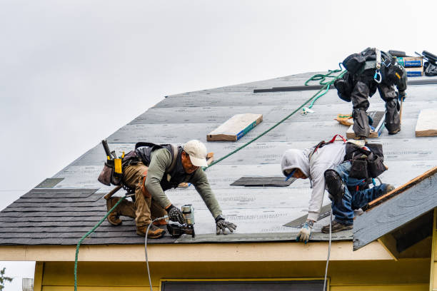 Professional Emergency Roof Repair technician working in Pataskala, OH